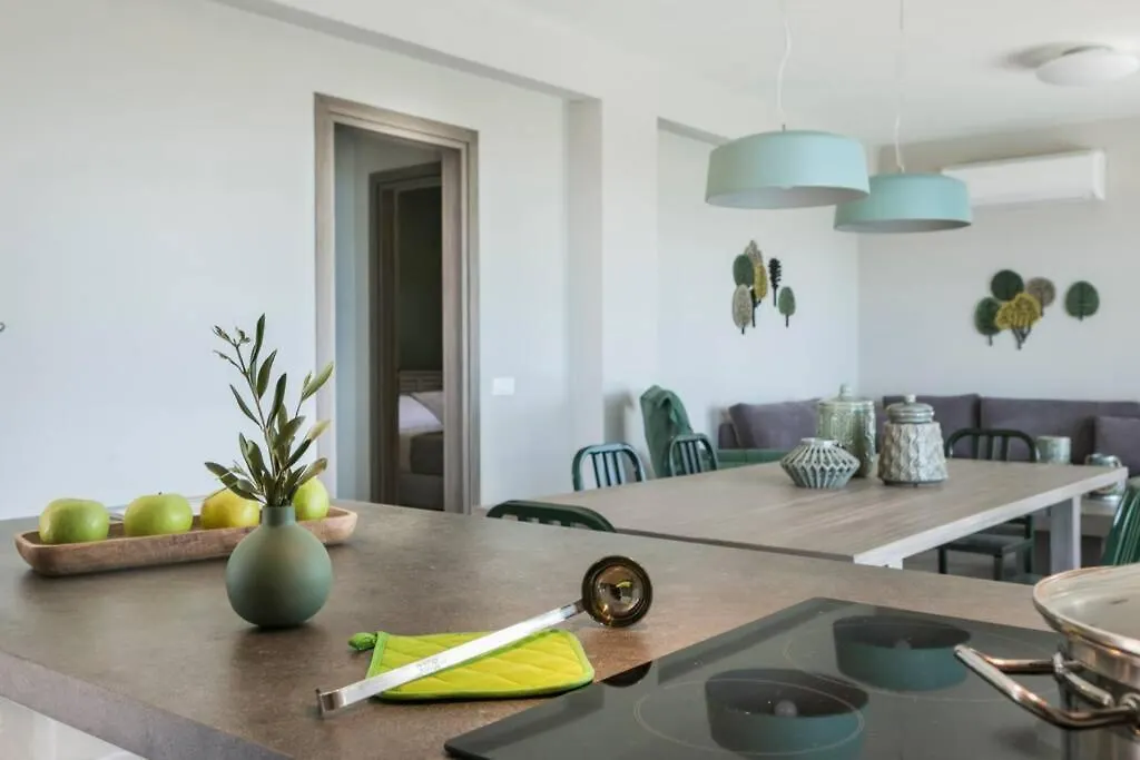 Color Villas-New Villa Green At Trapezaki With Private Pool Mousata