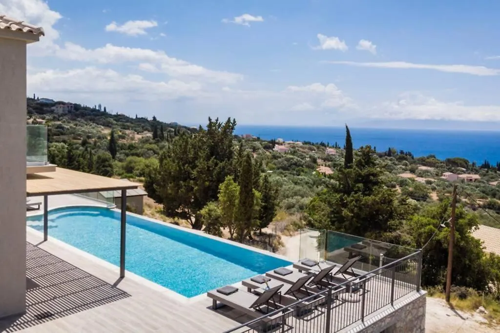 Color Villas-New Villa Green At Trapezaki With Private Pool Mousata Greece